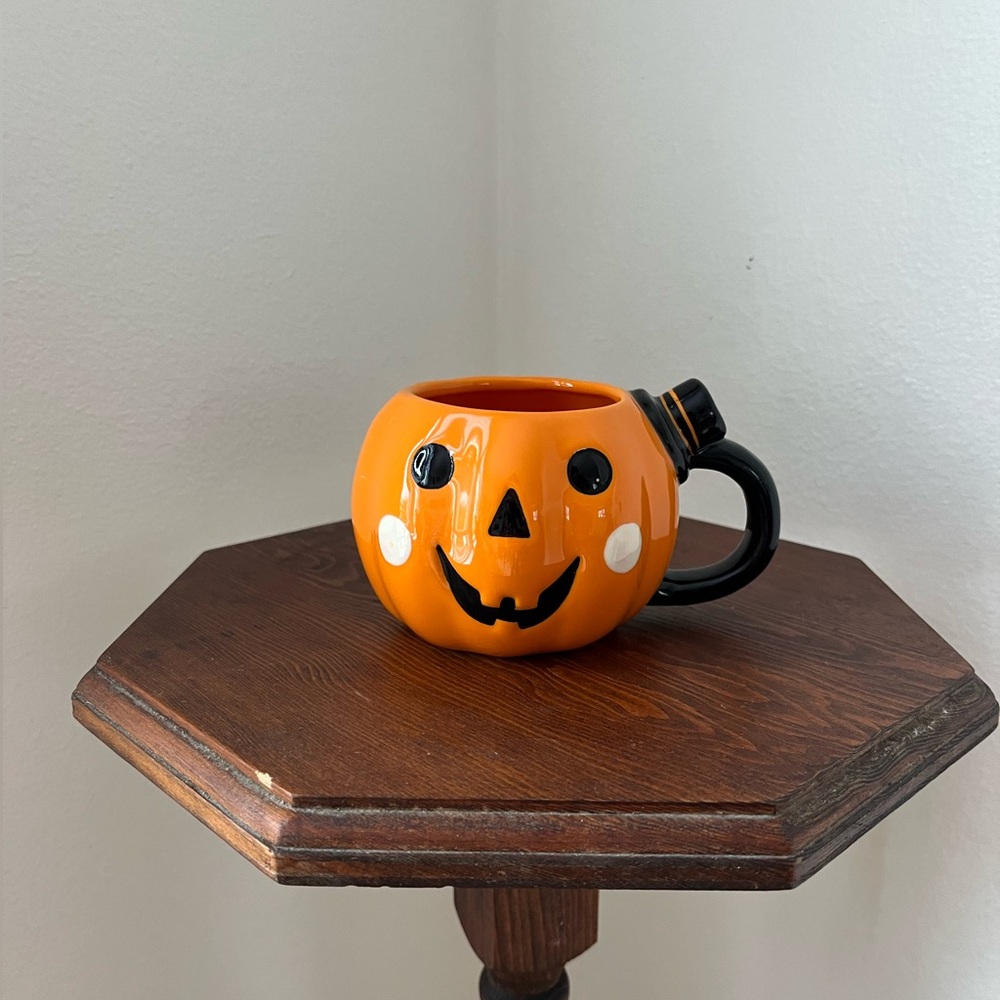 Hyde and Eek Pumpkin with a Top Hat Mug